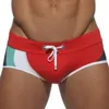 Sexiga män badkläder stammar baddräkt Seobean Brand Man Beach Bathing Shorts Board Kvalitet Nylon Bath Suit Boxer Briefs Underwear 240110