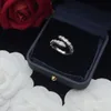 Regulowany pierścionek Viper Diamond Wysokiej jakości luksusowa biżuteria trend projektantka Mężczyźni Mężczyźni Kobiety Para rocznica prezentu Pierścień miłosny