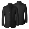 Men's Jackets Stylish Men Trench Coat Long Sleeves Dressing Super Soft Coldproof Pockets Overcoat Windbreaker