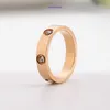 Carter Design Women Bead Rings Luxury Jewelry For Lady Gift Diamond Rose Gold Ring Girls Smycken Trendiga Fashion Code Pinger Ring Accessor med Original Box