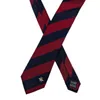 100% Silk Red and Blue Stripes Men's Business Tie Private Customized Gentlemen Light Luxury Honeybee Mulberry-Silk Slips 240109