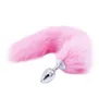 Domi Long Smooth Metal Butt Plug Toy Women Sexy Fox Tail Anal Plug Sex Toys S9248161724