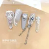 10pcllot Kawaii Love Heart Tulip Star Sain Art Art Cyrron Crystals Manicure Nails Accesorios Dorasy