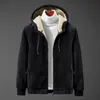 Mens Cashmere Hoodie Men Fleece Hoodies Sweatshirts Man Lamb Cashmere Overdimensionerade kläder 240110