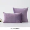 Pillow Soft Velvet Throw Case 30x50/40/45/50/60cm Nordic Solid Plain Dyed Cover For Home Living Room Sofa Decoration