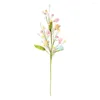 Dekoratif Çiçekler Paskalya Sahte Yapraklar DIY Yumurta Dekorasyonları İçin Gerçekçi Yapay Çiçek Şubeleri Bakımsız Parti Dekoru Geniş