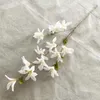 Dekorativa blommor 93 cm långa orkidéer gren konstgjorda siden blommor bröllop fest dekor falskt diy hem vardagsrum vas blommor arrangemang