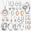 Cluster Anelli Gioielli da donna Fit Original DIY Designer S925 Sterling Silver Fine Jewellry Orecchino di fascino Plata De Ley 925 Mujer