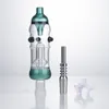 GlassVape666 NC016 유출 방지 흡연 파이프 DAB 장비 유리 물 봉 거울 블러 프로 OD 32mm 14mm 티타늄 세라믹 쿼츠 네일 조류 케이지 디퓨저 퍼크 버블 러 Bong