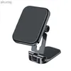 Cell Phone Mounts Holders 360 Rotating Foldable Car Phone Holder Mobile Phone Mount Stand GPS Support For Alloy Holders Magnet YQ240110