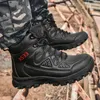 Ботинки 2024, мужские тактические военные походные ботинки до щиколотки, водонепроницаемые для пустыни и безопасности работы
