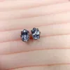 Pendientes CoLifeLove Plata Aguamarina Para Uso Diario 5mm 7mm Joyería Natural 925 Piedra Preciosa