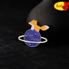 Fox Fairy Tale Prince Enamel Pin Cute Anime Badges Brooch for Clothes Backpack Hat Fashion Jewelry Accessories Kids Gifts