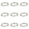 Klasynie 20pcs breerygs metal 25 mm klucz klawiszowy UNISEX Uchwyt podzielony klosz podwójnej warstwy Pierścienie Łańcuchy