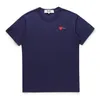 Дизайнерская футболка TEE Com Des Garcons PLAY, темно-синяя футболка с красными сердечками, унисекс, Япония, лучшее качество, европейский размер