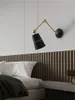 Lampa ścienna Nordic Sconce oświetlenie wewnętrzne do domowego łóżka Korytarza Schody Dekoracja Luksusowe vintage żelazo