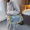 Borse a tracolla Borse a tracolla da donna in denim di moda Borsa da viaggio di grande capacità Borse da donna di design Borsa a tracolla di jeans blu di lusso Borsa grande da donnastylishyslbags