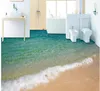 Modern golvmålning 3D Seaside Surf Beach Floor Målning Mural3D PVC Wallpaper Selfadhesive Floor Wallpaper3d1108732