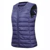 Doudoune légère femme gilet automne/hiver sans col grande taille doudoune doublure épaule courte femme