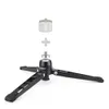 Monopods Innorel Pw50 Soporte de base de trípode de mesa mini totalmente metálico para cámara Trípode Monopie Soporte flexible con cabezal de bola Adaptador de 3/8" 1/4"