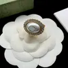 Designer di lusso Farfalla Anello con diamanti braccialetto per donna marchio classico da donna anello da uomo moda smalto accessori gioielli CSD2312203-5 16 stili Anelli aperti