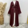 Vêtements ethniques Eid Party Diamond Ramadan Ouvert Abaya Femmes Musulman Maxi Robe Turquie Kaftan Dubaï Robe Arabe Kimono Femme Maroc Caftan