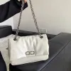 豪華なフラップモナコ女性イブニングバッグアンダーアーム本革クラッチバッグ