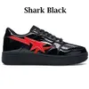 2024デザイナーファッションシューズBAPESTASS SK8 STA SHOSE GREA BLACK STAS CAMO COMBO PINK GREEN CAMOSパステルブルーパテントレザープラットフォーム