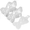 Cabides 100 PCs Transparent Coat Hanger Mini Mannequin House Acessories