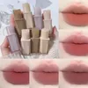 Brillo de labios terciopelo mate lápiz labial líquido castaño impermeable palo de larga duración mujeres tinte rojo estudiante belleza cosmética