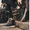 2023 outono inverno cáqui moda masculina casual alta superior ferramentas masculinas elegantes e confortáveis botas de tornozelo de couro masculino
