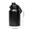 water bottle 64/128oz Water Bottle Insulated Stainless Steel Vacuum Water Jugs Double Wall Leak-Proof Thermo Mug For Outdoor Camping Sports YQ240110