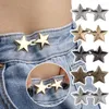 Brooches Fashion Tighten Waist Buckle Alloy Star Pins Clip Adjustable Snap Button Jeans Buttons Detachable Clothing Accessories