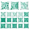 Kussen 2024 Groene Bloemen Kussens Case Mode Hipster Bladeren Bloemen Geometrie Nordic Covers Slaapbank Home Decor