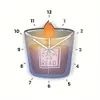 壁時計クリエイティブアクリルクロックメープルリーフキャンドルケーキプラネットサイレントリビングルーム装飾ドロップ配信otdx1
