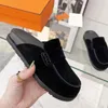 Sandales demi-pantoufles en cuir de styliste, chaussures décontractées, design italien, antidérapantes, grands couples confortables pour hommes et femmes avec les mêmes chaussures décontractées, tendance de la mode