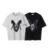 Mens T-shirts Angry Arnodefrance Sheep Tee Men Wash Bla Cement White T-shirt Oversize Adf Tops Short Sleeveyolq