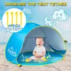 Baby Beach Tent Shade Pool UV Protection Sun Shelter Spädbarn utomhus leksaker Swimming Play House Tält Tält för barn Barn 240109