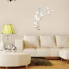 Autocollants muraux papillon miroir autocollant 3d tridimensionnel mode décoration de la maison combinaison bricolage art décoratif papier peint décalcomanie