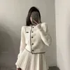 2024 Autumn and Winter Fashion Sweet Suit for Women Autumn and Winter New Fashion Age Reduction Knitted Cardigan + High Fanny Pack Hip Skirt