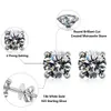 スタッドRobukf Moissanite Stud Earrings 0.1-3ct D Color 925 Sterling Silver Certified Lab Diamond Gold Fine Fine Jewelry for Wholesale YQ240110