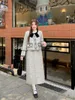 UNXX Plus Size Women's Autumn Winter Tweed Jacket Dress Set för Fat Girl French Elegant Fashionable Top Kjol 2 Piece 240109