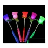 Inne świąteczne zapasy imprezowe LED Flashing Light Up Sticks Glosing Rose Heart Magic Wands Party Night Activent Concert Carniva Dhkw2