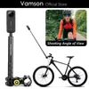 Monopods Vamson voor Insta 360 X3 Een X2 Motorfiets Fiets Stuur Mount Onzichtbare Monopod Accessoires voor Insta360 Gopro Camera