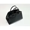 The Rows top layer leather is small high sense large capacity commuting tote bag single diagonal bag high quality Row bag 6L6O