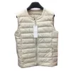 Doudoune légère femme gilet automne/hiver sans col grande taille doudoune doublure épaule courte femme