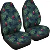 Car Seat Covers Hawaii Tropical Monstera Leaf Green Cover Set 2 Pc Accessories Mats