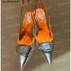 Nieuwe D-Venus Denim Hakken Slingback Dames Sandalen Pumps D Kittie Canvas D Venus Strand Zomer Luxe Designer Feest Sexy Bruiloft Leren Dames Hoge Hak