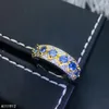 Cluster-Ringe KJJEAXCMY Feiner Schmuck Natürlicher Tansanit 925 Sterling Silber Damen-Edelsteinring Unterstützungstest