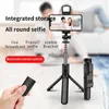 Selfie Monopods NOVO Estabilizador de Vídeo Móvel Live Bluetooth Selfie Stick Tripé Gimbal Smartphone Estabilizador Suporte de Tiro Vertical YQ240110